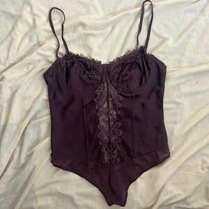 Free people body suit/lingerie top